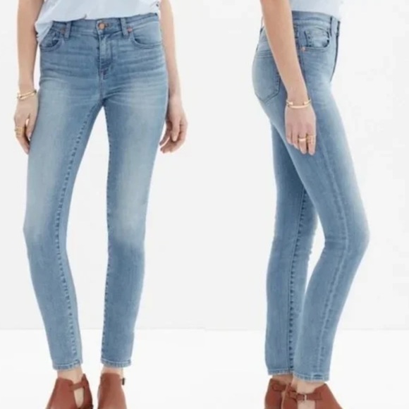 Madewell Denim - Madewell High Riser‎ Skinny Skinny Jeans Women's Size 26 Mazzy Wash Blue